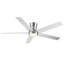 Ventilateur de plafond 52 po en nickel brossé avec lumière Lowe