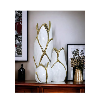 Vase de table en céramique Cassundra