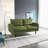 Anacapa 58" Velvet Round Arm Sofa Loveseat-815099283
