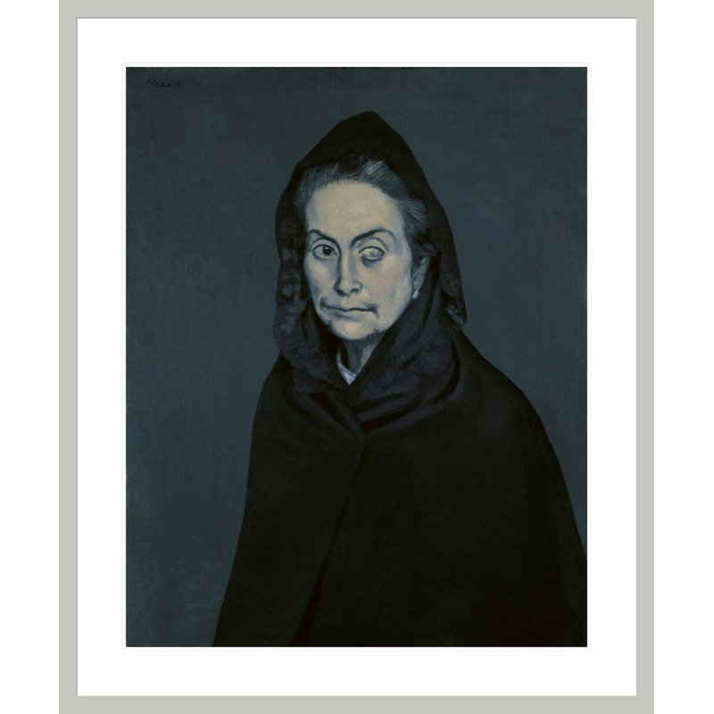 «Portrait de Carlota Valdivia» par Pablo Picasso, impression giclée sur cadre, 40.21" H x 33.5" W