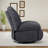 Wide Modern Style Accent Swivel And Rocker Recliner Chair-670688173