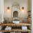 Modern Tranditional 1-Light Brass Wall Sconce