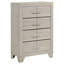 Commode moderne à 4 tiroirs avec empreinte compacte et rangement vertical
