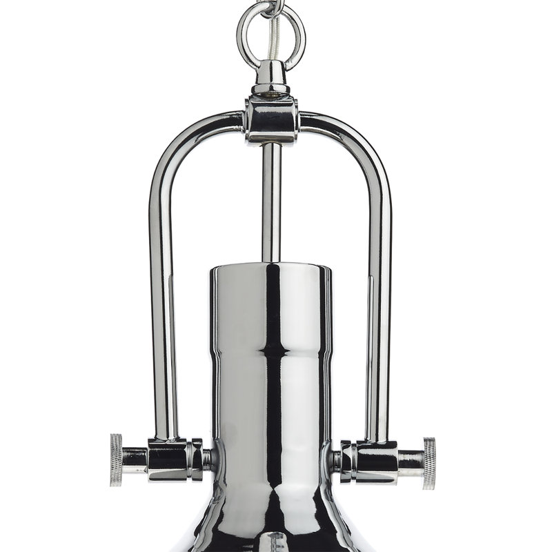Deleon 1 - Light Chrome Bell Pendant