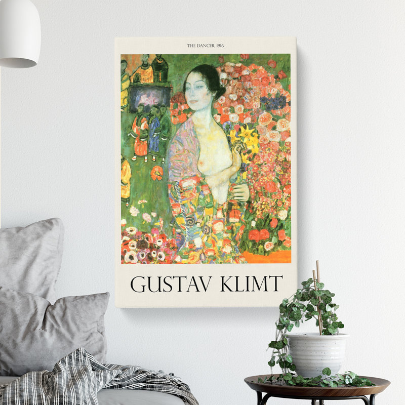 The Dancer by Gustav Klimt - Wrapped Canvas, 76cm H x 50cm W x 3cm D