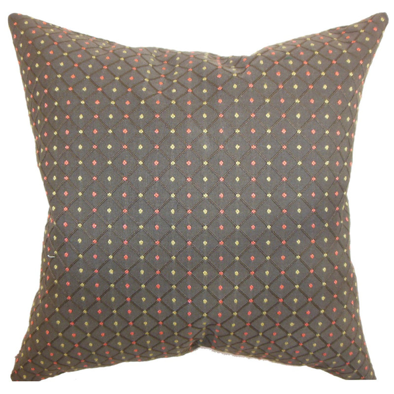 Polka Dots Reversible Throw Pillow, 18" x 18"