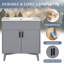 Meuble-lavabo simple 30 po avec plateau en bois manufacturé Hinderk