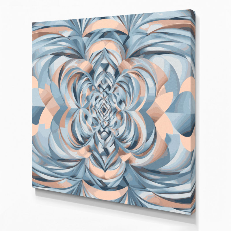 Art mural sur toile gris Op Art 72, H 16 po x l 16 po