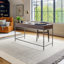 Tapis rayé en laine brun clair / gris anthracite / gris Tina-1958875940