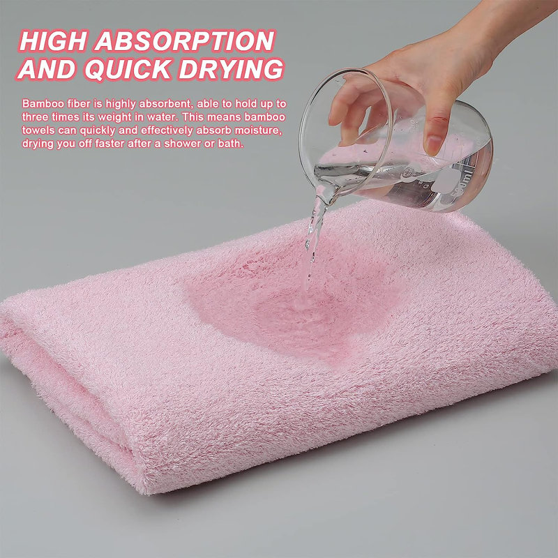 Dylynn Cotton Blend Bath Towel, Pink