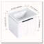 Meuble-lavabo 24 po à fermeture en douceur avec lavabo - fixation murale - petite salle de bain
