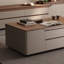 Table basse rétro en noyer minimaliste-112748564