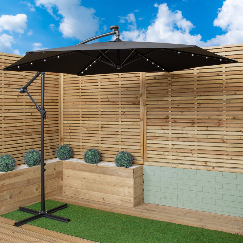 Samuel Alexander Cantilever Parasol, Black, 300cm W x 300cm D