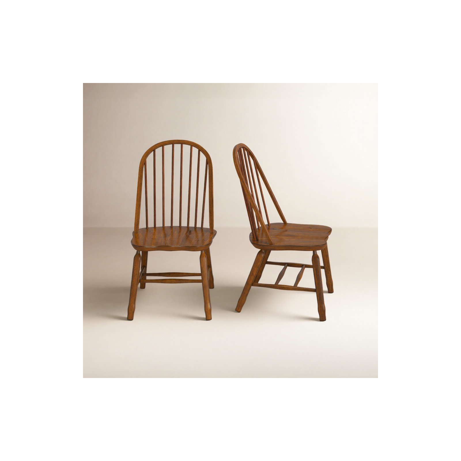 Makira Windsor Chair, Rustic Oak