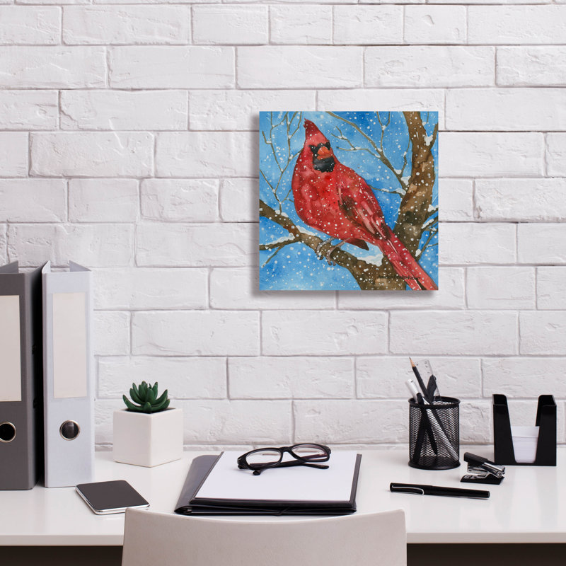 Winston Porter «Snowbird» par Annelein Beukenkamp, art mural sur toile, H 12 po x l 12 po x P 0,75 po