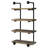 Black And Rustic 4 Shelf For Office, Space Feature Oak Functional Shelving Unit-121388364