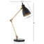 Lampe de bureau en métal 24 po Linck