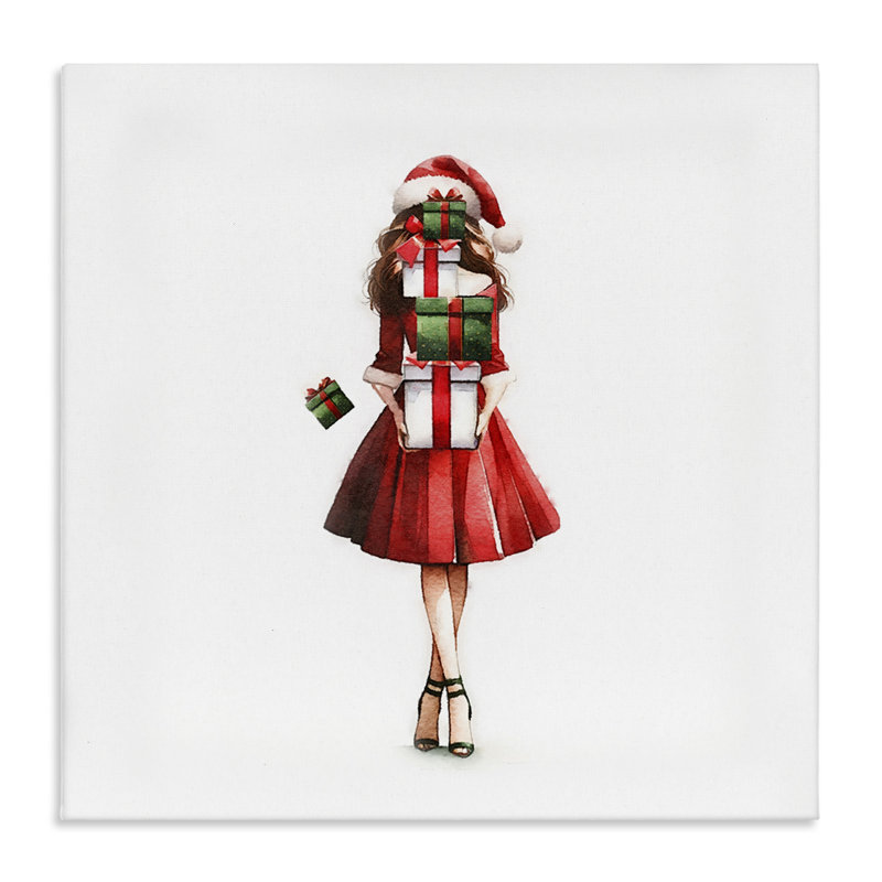 «Carrying Christmas Fun» par Amanda Greenwood, H 36 po x l 36 po