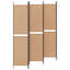 300 cm W x 220 cm H 6 - Panel Steel Folding Room Divider