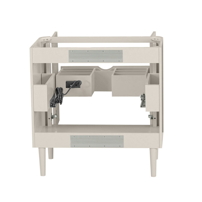 Meuble-lavabo simple Haley 36 po, blanc cachemire