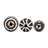 Decorative Orbs with Abstract Pattern for Living Room Accent - Modern Ceramic for Office or Home Decorations - Set of 3, 6", 5", 4", Black & Ivory