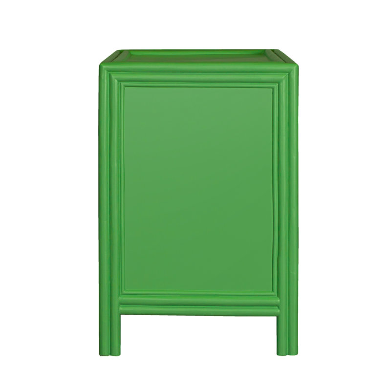 Clara Collection 1 - Drawer Nightstand, Bright Green