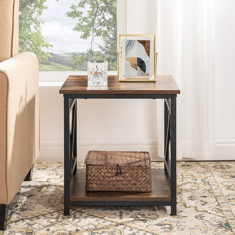 Table d'appoint, brun rustique