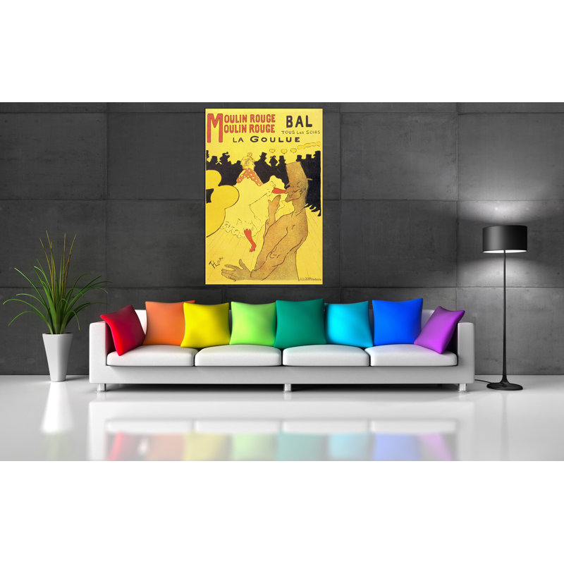 Henri De Toulouse-Lautrec - Wrapped Canvas Print, 135cm H x 90cm W x 1.8cm D