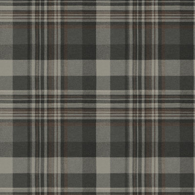 Dutton Plaid Charcoal Wallpaper
