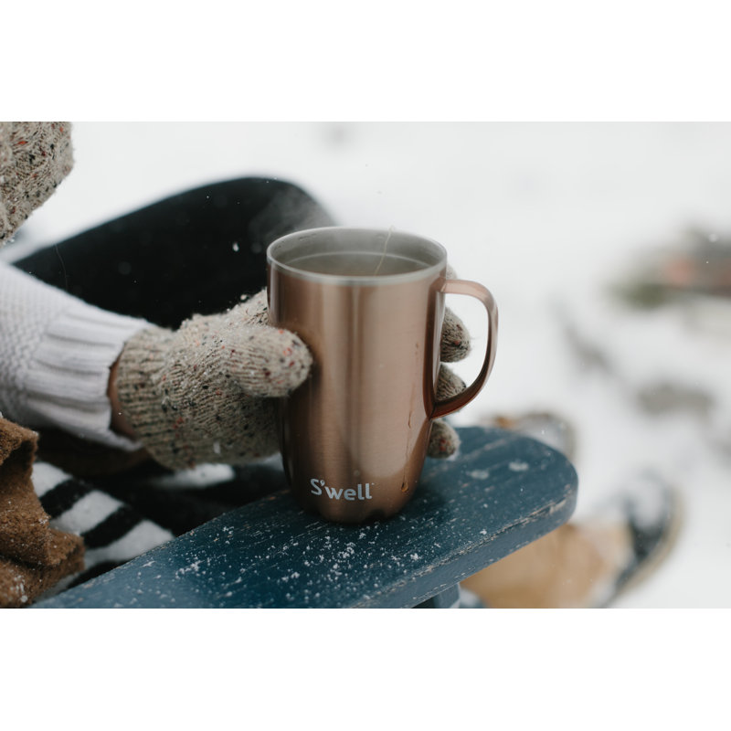 S'well 350ml Vacuum Insulated Stainless Steel Travel Mug, Gold