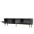 Modern TV Stand with Wall-Mount Option, Anthracite & Gold, 59.1 x 15.9 x 11.6 inches | 100% Melamine Coated Particle Board, Thickness: 0.7 inches | Stylish Geometric Design for Living Room & Entertainment Spaces-1683455479