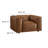 Auren Upholstered Vegan Leather Modular Armchair-107144047