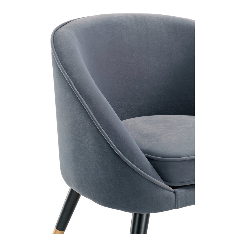 Ventanna 2 Seater Velvet Loveseat, Navy