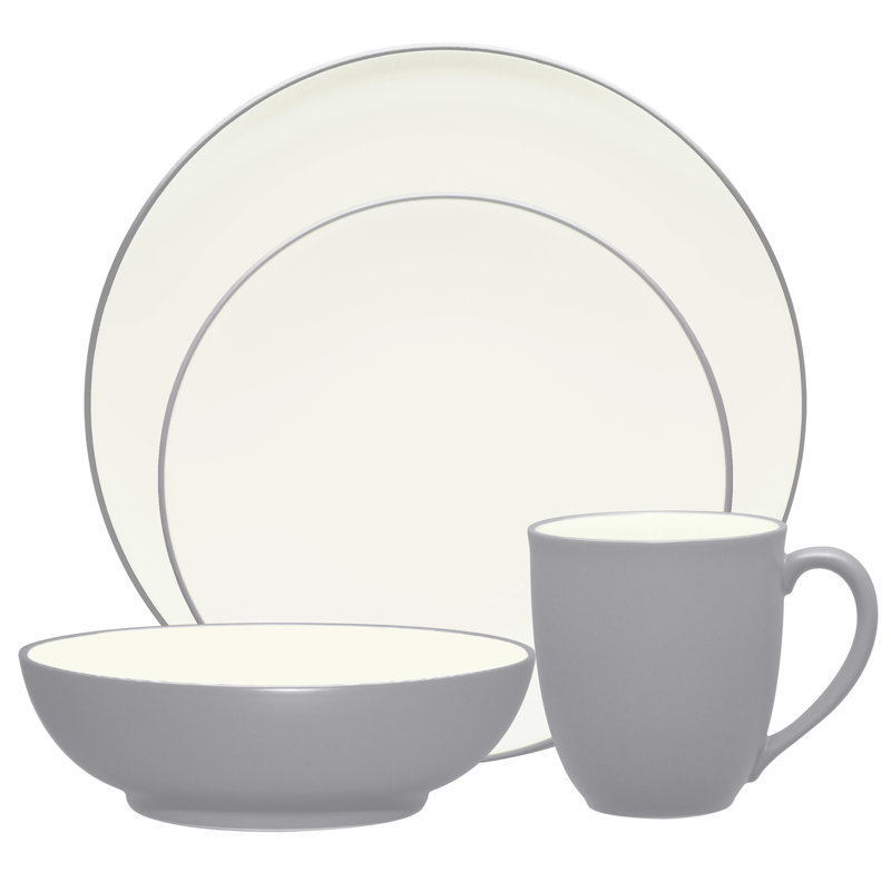 Couvert individuel 4 pièces Noritake Colorwave Coupe, Ardoise