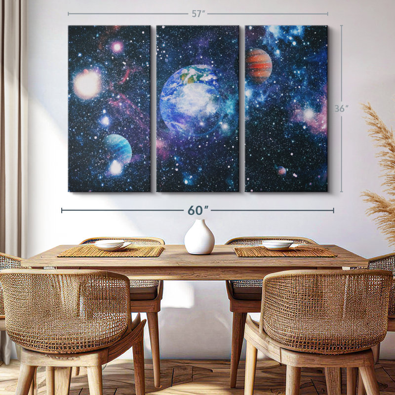 «The Great Galaxy» sur, H 36 po x l 57 po x P 1,25 po