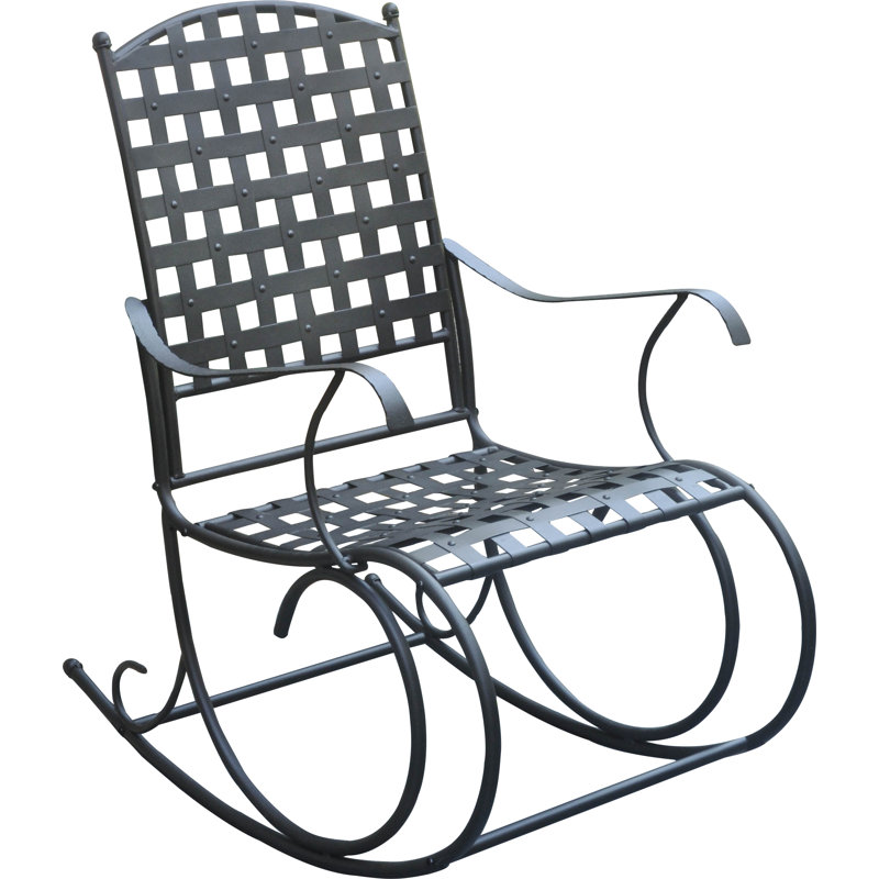 Chaise berçante Arifa, Noir antique