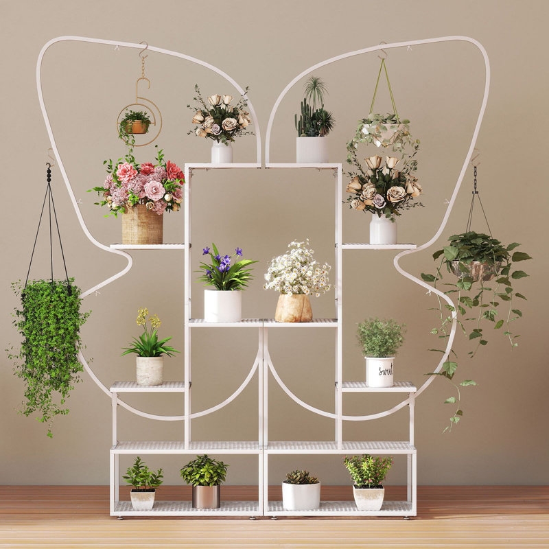 87cm W Metal Shelving Unit, White