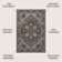 Sarok Ornate Large Medallion Machine-Washable Green/Navy/Cream Rug