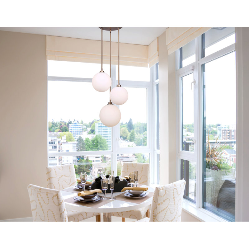 Freyda 3 - Light Gold Bulb Pendant