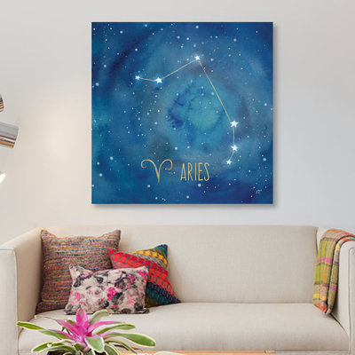 «Star Sign Aries», impression sur toile tendue