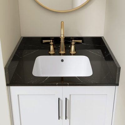 24 po Meuble-lavabo en marbre Real