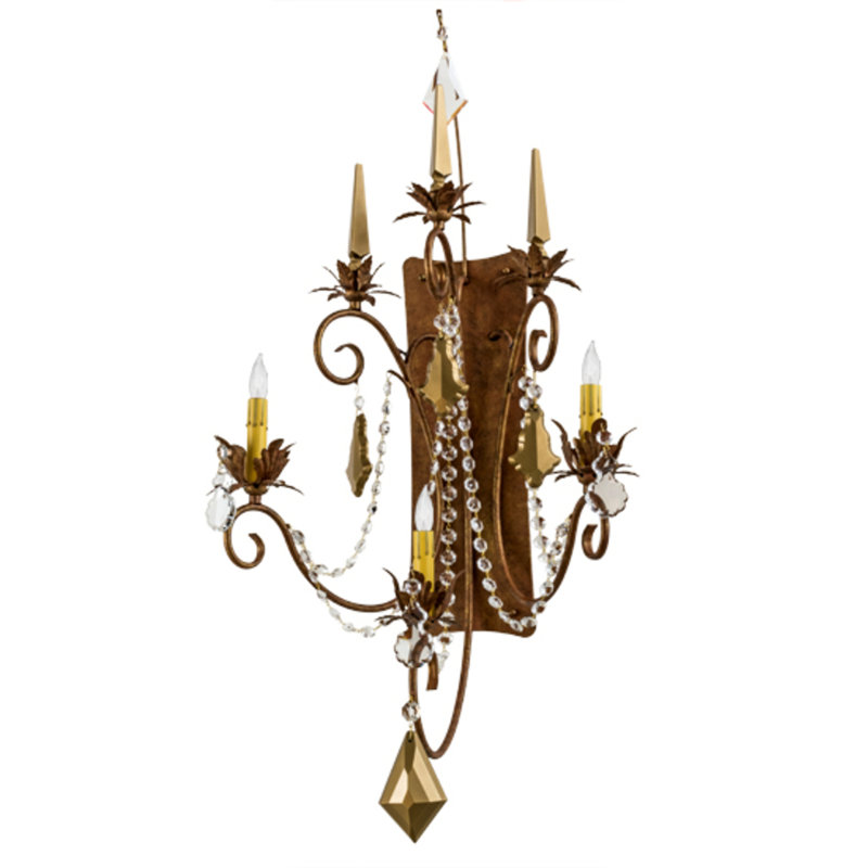 Chaudhry Steel Candle Wall Light