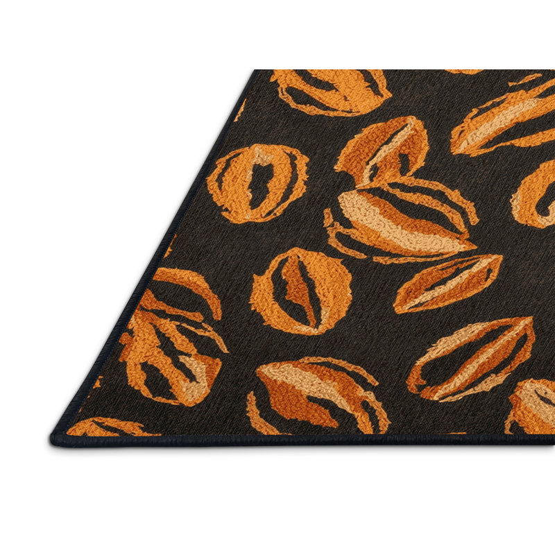 Tapis lavable avec légumes Tiger, Rond 3 pi