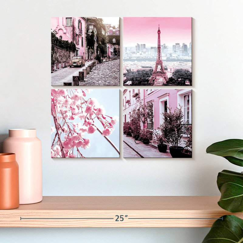 Sirci rose Paris Pop II, H 18 po x l 18 po