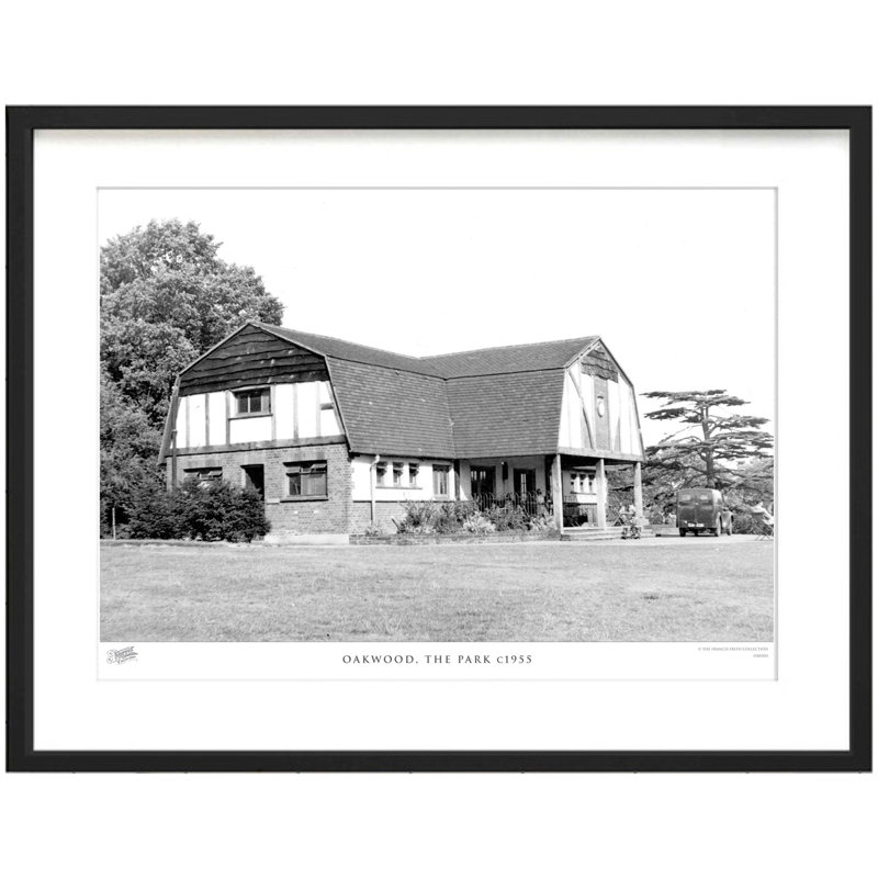 Oakwood, The Park C1955 by Francis Frith - Single Picture Frame Print, 28cm H x 36cm W x 2.3cm D