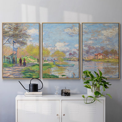 Monet, reproduction sur toile 3 pièces