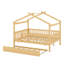 Lit en bois avec couchette