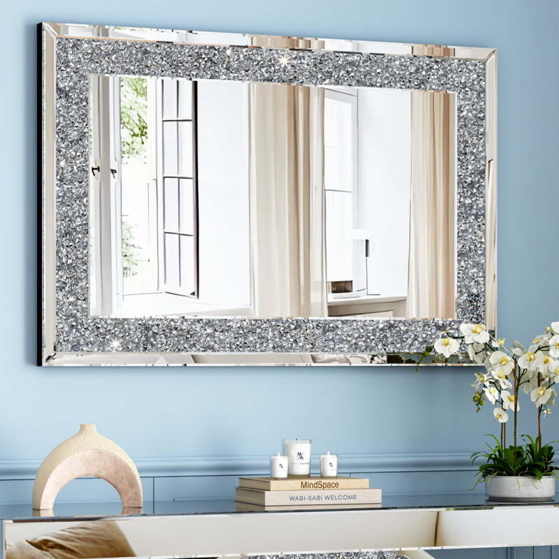 Faustine Wall Mirror Rectangle Accent Mirror, 90cm H x 59.9cm W