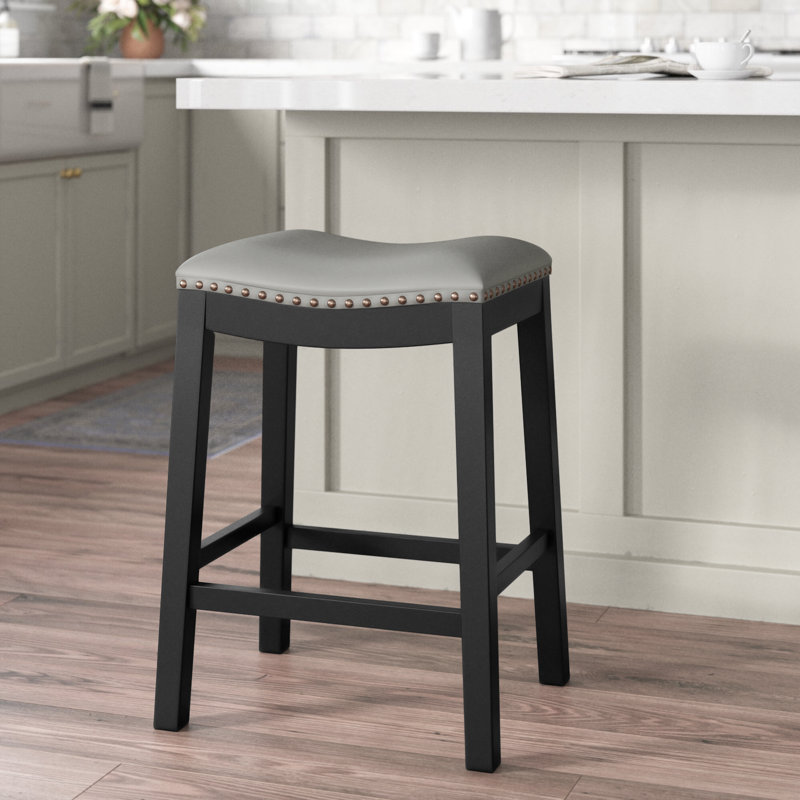 Tabouret de bar Oglethorpe, Gris, Tabouret de comptoir (assise de 26 po de hauteur)