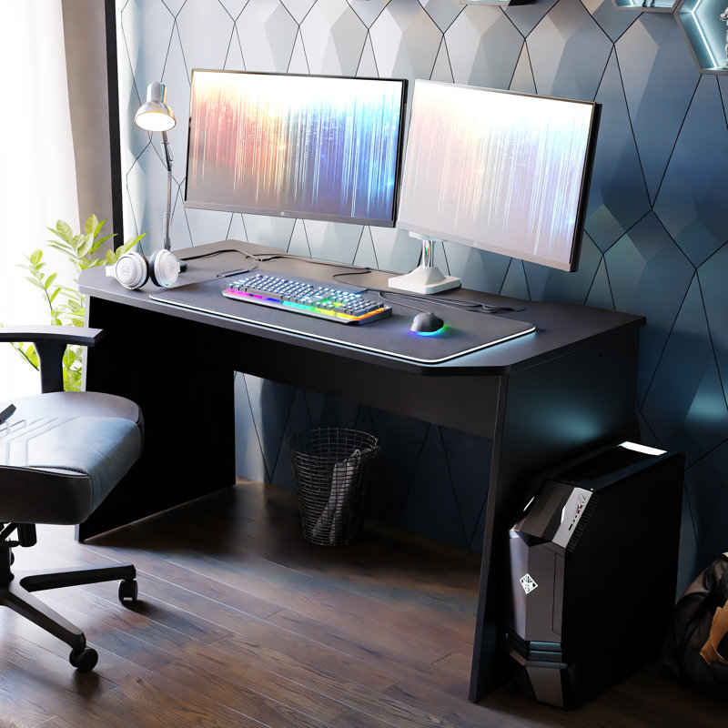Desk Worktop, Made of Engineered Wood, , 2.2cm H x 1384cm W x 68cm D, Black
